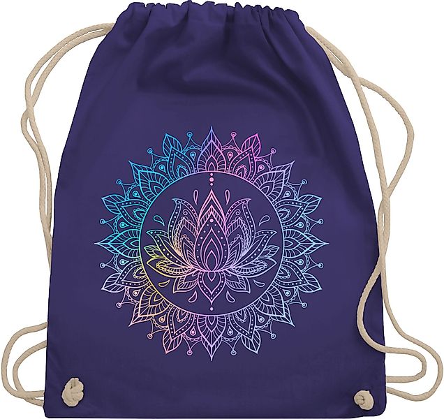 Shirtracer Turnbeutel Lotusblume Spirituelle Meditation Mandala günstig online kaufen