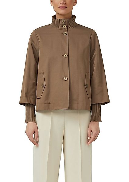 s.Oliver BLACK LABEL Kurzjacke mit Stehkragen und Knopfleise günstig online kaufen