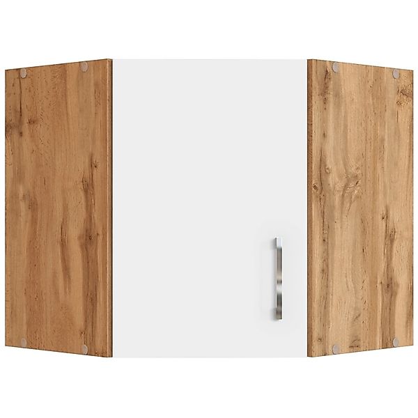 Held Möbel Küchen-Eck-Hängeschrank Sorrento BxHxT 60cmx57cmx60cm Weiß-Wotan günstig online kaufen