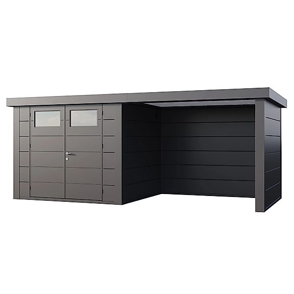 Gerätehaus Classico 2724 mit Lounge S Rechts 552 cm x 238 cm Anthrazit günstig online kaufen