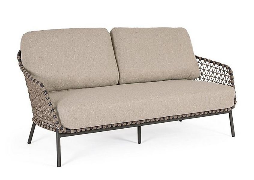 Bizzotto Gartensofa Gartensofa Ivissa aus Metall, Anthrazit günstig online kaufen