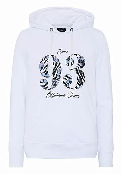Oklahoma Jeans Kapuzensweatshirt mit gemustertem 93-Motiv günstig online kaufen