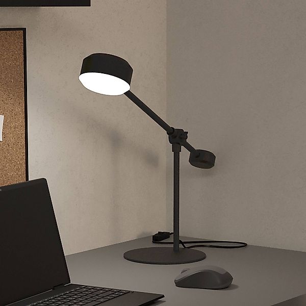 LED-Tischleuchte Clavellina, schwarz, neigbar günstig online kaufen
