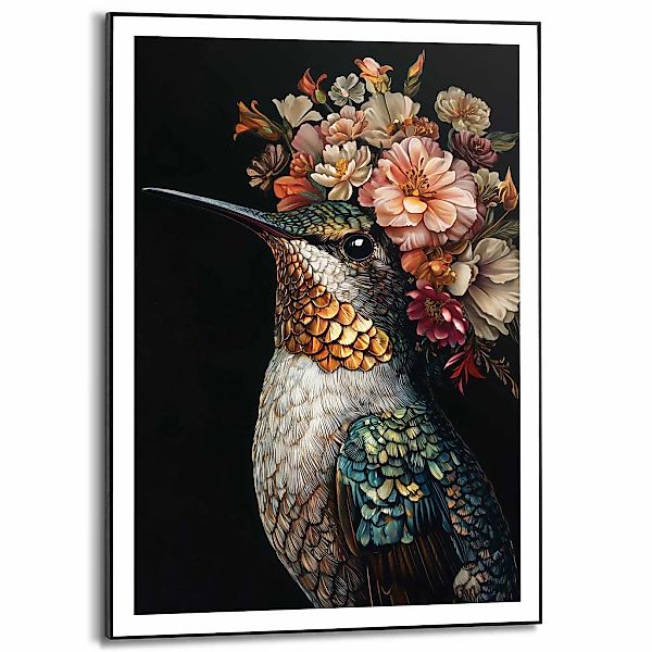 Reinders Poster "Lovely Hummingbird", Wohnzimmer - Kolibri - Blumen - Mehrf günstig online kaufen