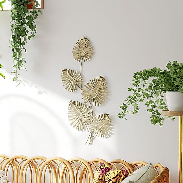 HOMCOM Wandbild Wanddeko Metallbild Wandskulptur mit günstig online kaufen