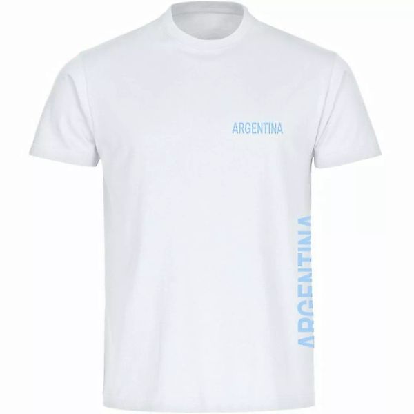 multifanshop T-Shirt Herren Argentina - Brust & Seite - Männer günstig online kaufen