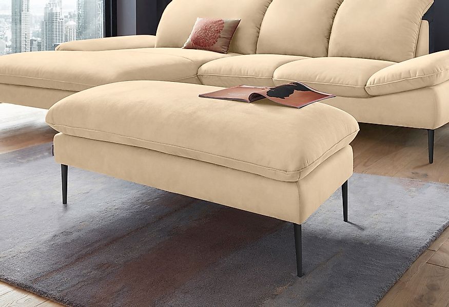 W.SCHILLIG Hocker "enjoy&MORE" Füße schwarz pulverbeschichtet, Breite 106 c günstig online kaufen
