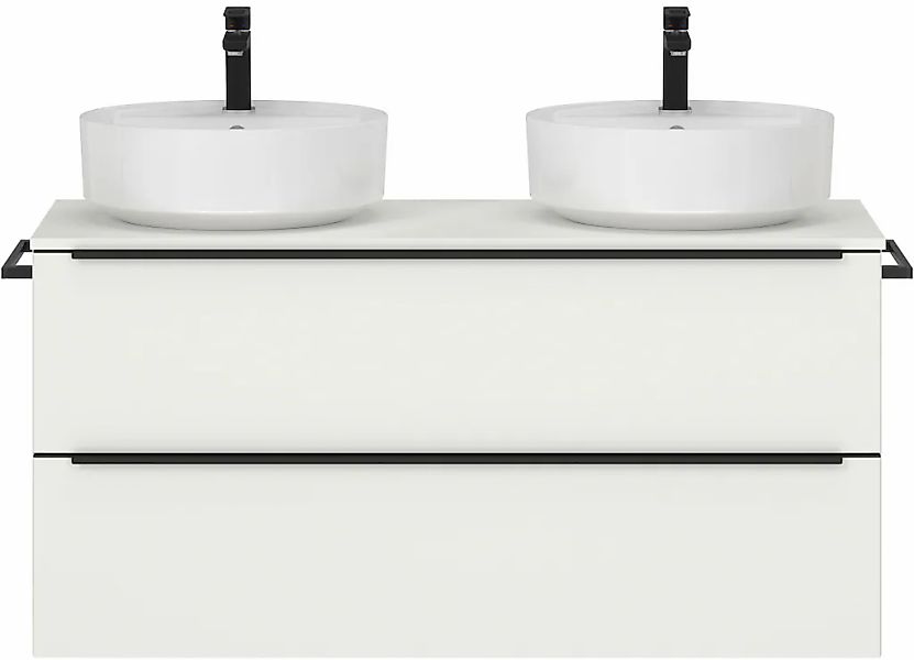 nobilia Waschtisch-Set "Alvene", (1 St., mit Doppelwaschplatz, vormontiert, günstig online kaufen