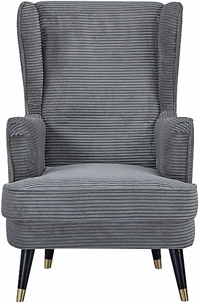 Home affaire Ohrensessel ZILLER, TV-Sessel, frei im Raum stellbar, in Cord günstig online kaufen