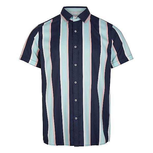 O´neill Vert Stripe Kurzarm Hemd S Blue All Over Print / Green günstig online kaufen