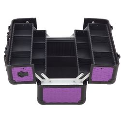 anndora Kosmetikkoffer Multikoffer abschließbar Karo geprägt, günstig online kaufen