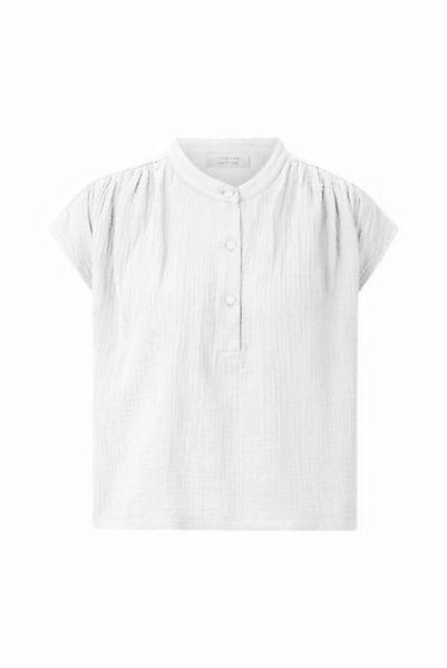 Rich & Royal Sweatshirt cotton musselin mix T-Shirt, white günstig online kaufen