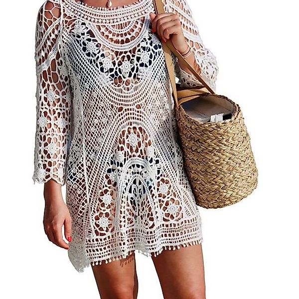 RWEUOQ Strandkleid Bikini-Cover-ups, locker sitzende Strandbekleidung für F günstig online kaufen