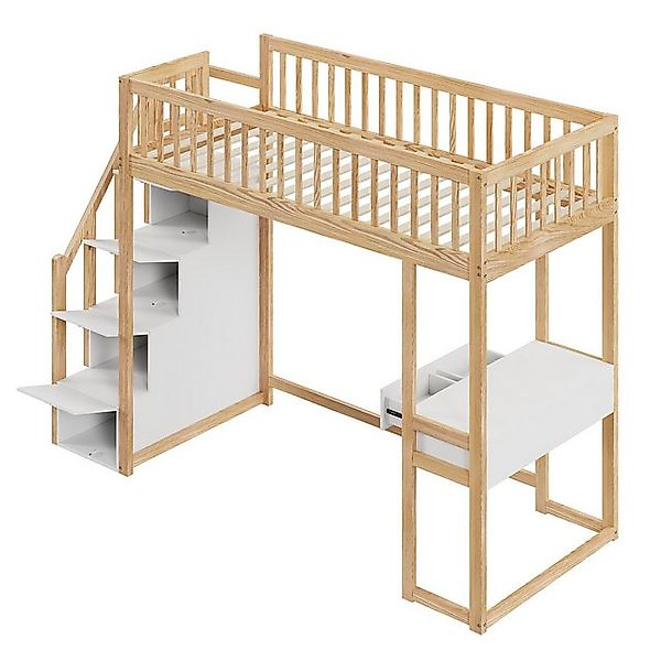 STILVORA Kinderbett 90×200 Kinderbett mit Matratze,Bettgestell mit Stauraum günstig online kaufen