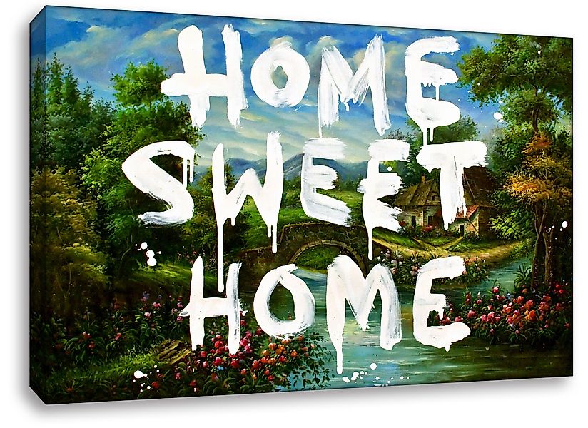 Leinwando Gemälde Banksy Home Sweet Home günstig online kaufen