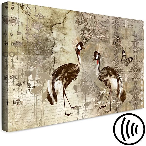 Wandbild Retro Cranes (1 Part) Wide XXL günstig online kaufen