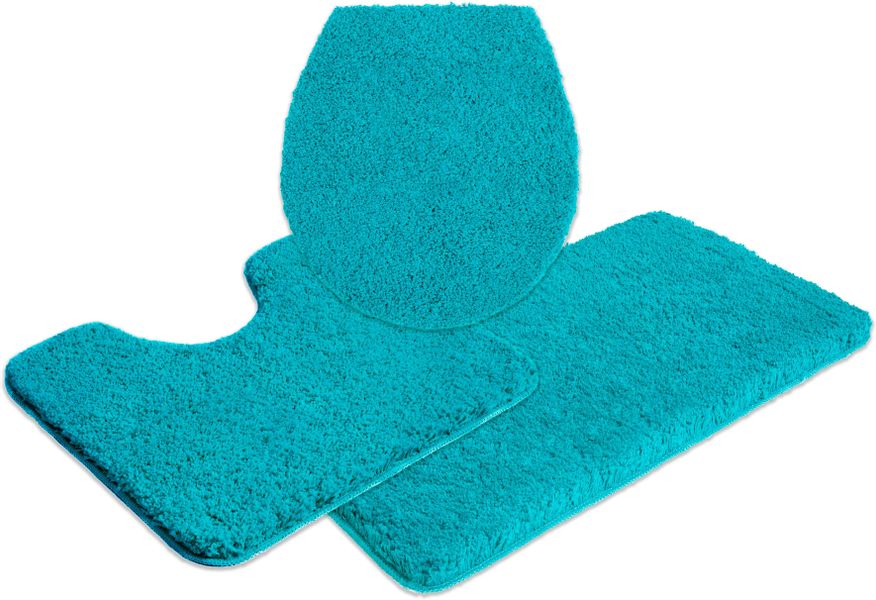 my home Badematte "Sanremo, Badvorleger, Badezimmer Teppich, sehr weich" Hö günstig online kaufen