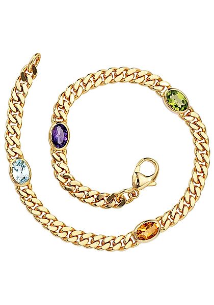 JOBO Goldarmband, 585 Gold Amethyst Aquamarin günstig online kaufen