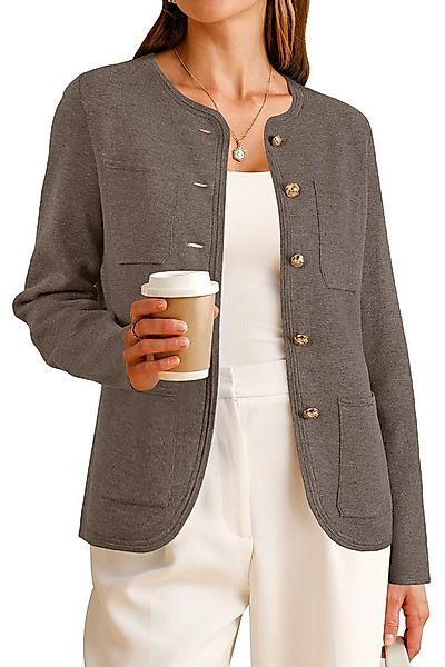 Arach&Cloz Jackett Damen Damen-Sweater-Blazer aus Wollmischung, Business-Ca günstig online kaufen