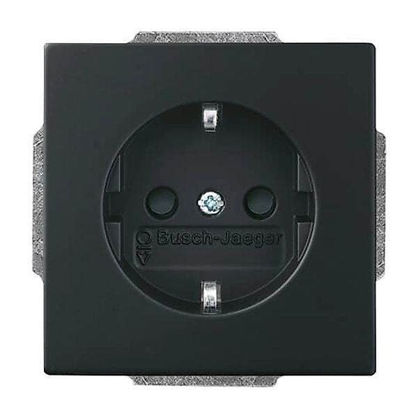 Busch-Jäger Schutzkontakt-Steckdose Berührungsschutz FutureLinear Schwarz M günstig online kaufen
