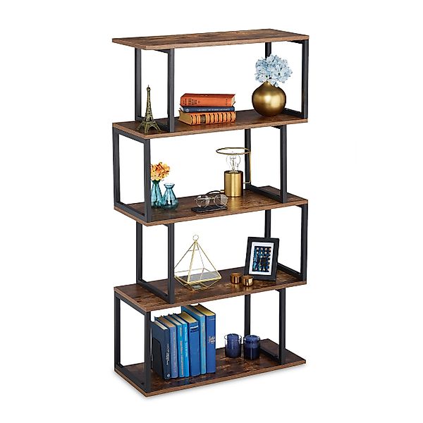 relaxdays Bücherregal Industrial Desig günstig online kaufen