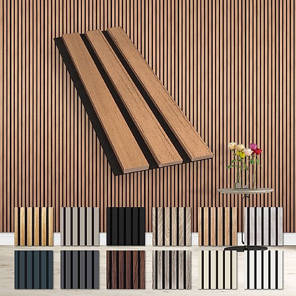 Hexim Wanddekoobjekt Teak (Akustikpaneele Musterstück - günstig online kaufen