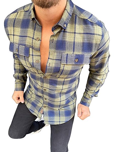 Megaman Jeans Flanellhemd Megaman Herren Hemd günstig online kaufen