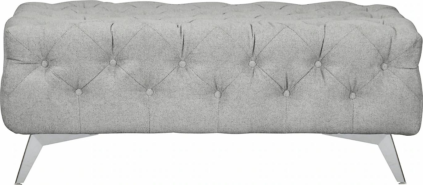 Home affaire Polsterhocker "Amaury" Chesterfield-Optik, Breite 120cm, Fußfa günstig online kaufen