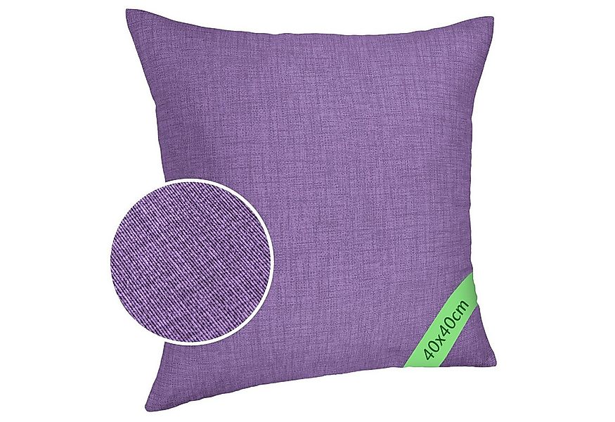 ANRO Dekokissen MrJack Kissenbezug Leinenoptik Deko Kissen Uni, Sofakissen günstig online kaufen