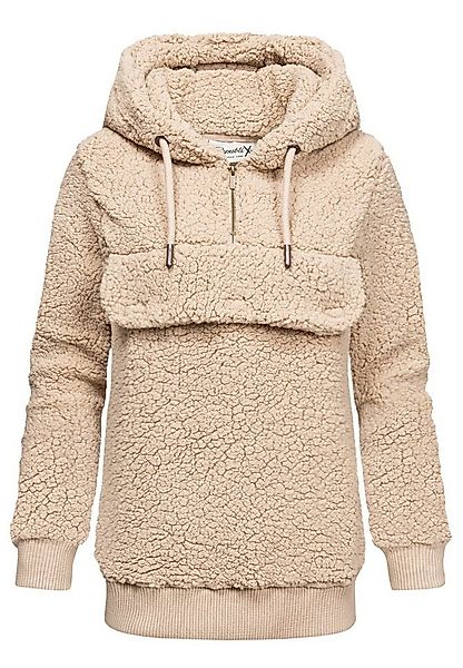 REPUBLIX Kapuzenpullover VALENTINA Damen Teddy Sweatjacke Plüsch Hoodie Pul günstig online kaufen