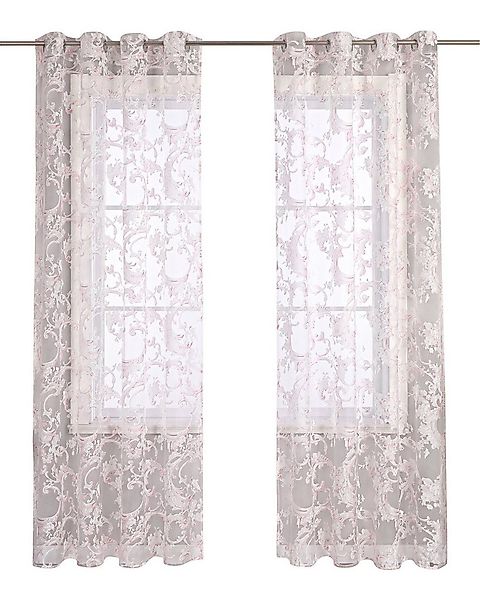 Joyswahl Gardine (1 St), Ösen, transparent, wohnzimmer modern, voile, mit R günstig online kaufen