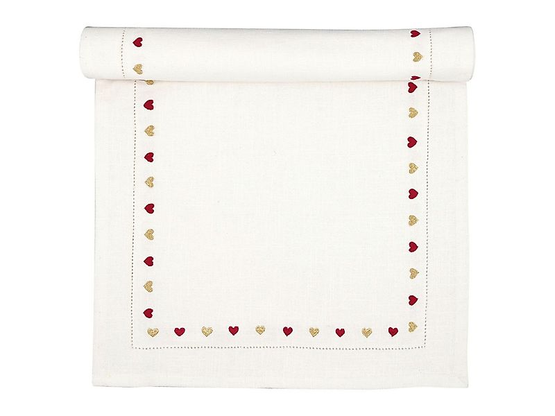 Greengate Tischläufer Grace Tischläufer bestickt white 140x45cm günstig online kaufen