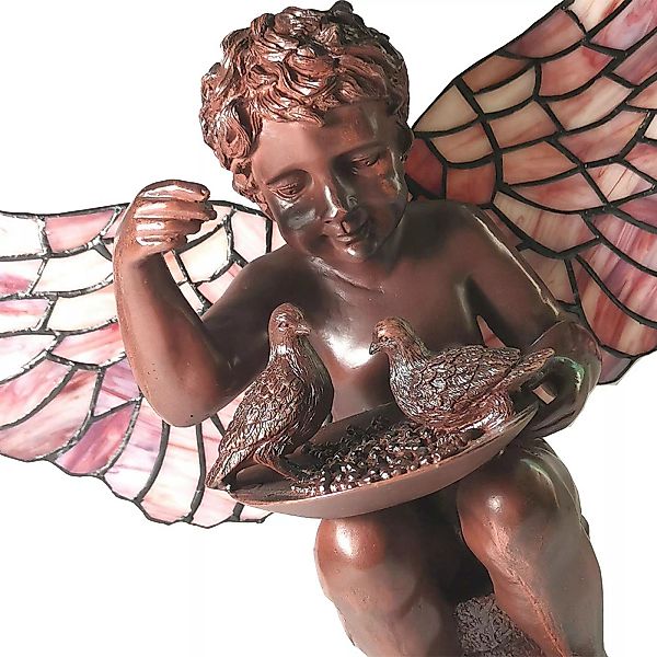 Tischlampe 5LL-6049 Engel im Tiffany-Stil günstig online kaufen