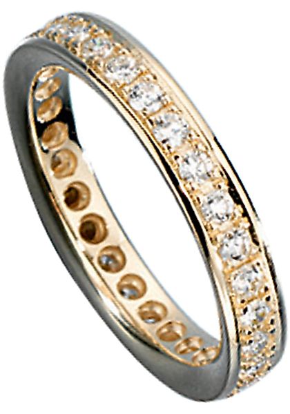 JOBO Fingerring "Ring mit Diamanten rundum", 585 Gold günstig online kaufen