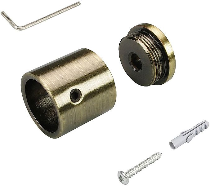 Liedeco Wandbefestigung für Gardinenstangen Ø 16 mm günstig online kaufen