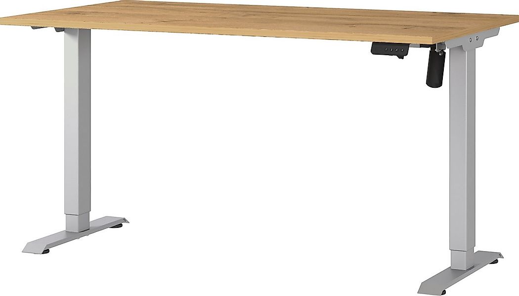 GERMANIA Schreibtisch Boras, elektrisch höhenverstellbar, Breite 120/140/16 günstig online kaufen