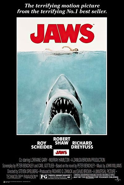 Close Up Poster Jaws Poster Der günstig online kaufen