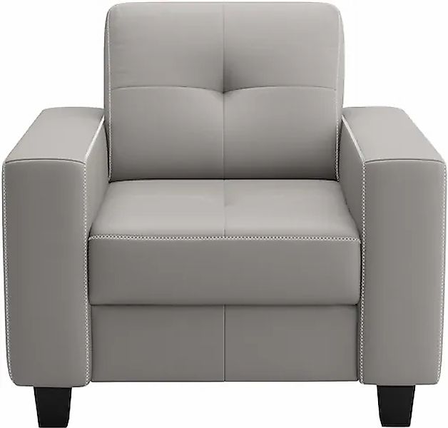 PLACES OF STYLE Sessel »Varese« Kreuznaht in beige günstig online kaufen