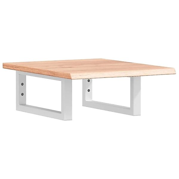 vidaXL Waschtischplatte mit Halterung Stahl und Massivholz Eiche 3302552 günstig online kaufen