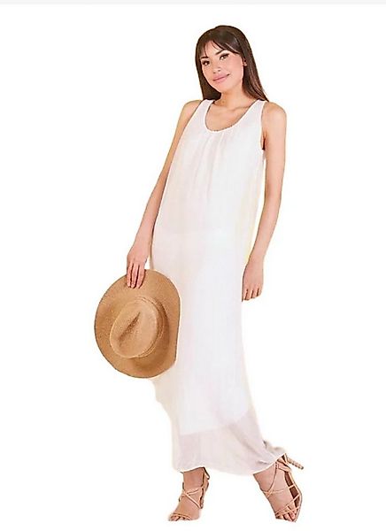 BZNA Sommerkleid Langes elegantes ärmeloses Kleid aus Seidenchiffon Seidenk günstig online kaufen