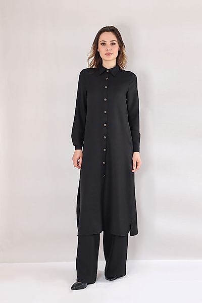 fashionshowcase Longtunika mit Kragen und Knöpfen günstig online kaufen