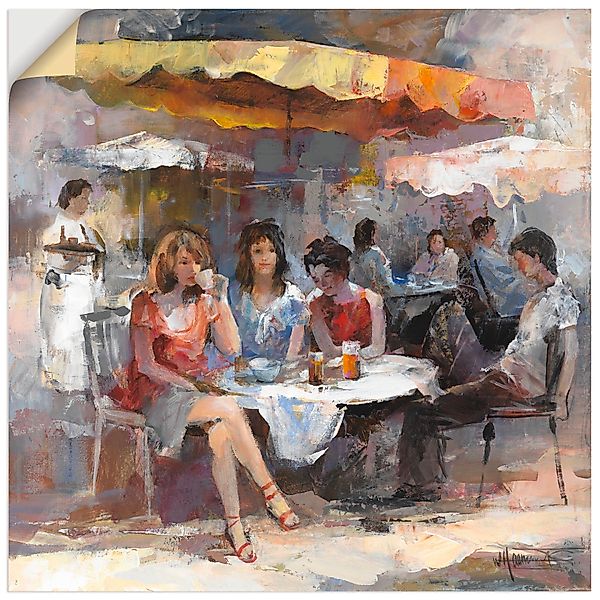 Artland Wandbild »Damen im Café II«, Gruppen & Familien, (1 St.), als Leinw günstig online kaufen