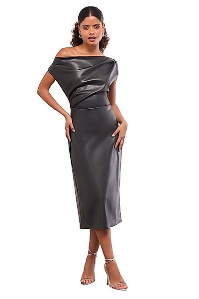 LIPSY Midikleid Lipsy schulterfreies, drapiertes Midikleid (1-tlg) günstig online kaufen