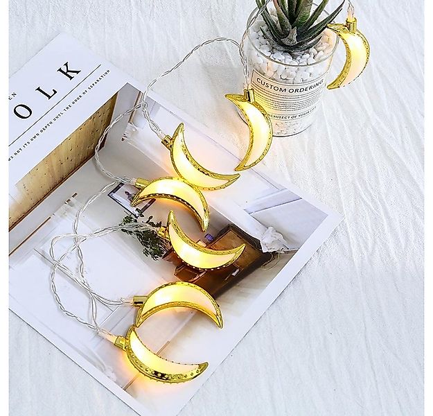 Rosnek LED Dekolicht LED Star Moon String Light, Eid Muslim Islam Festival günstig online kaufen