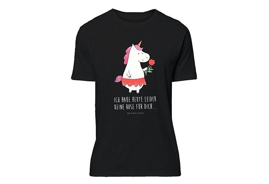 Mr. & Mrs. Panda T-Shirt Einhorn Dame - Schwarz - Geschenk, Einhorn Deko, A günstig online kaufen