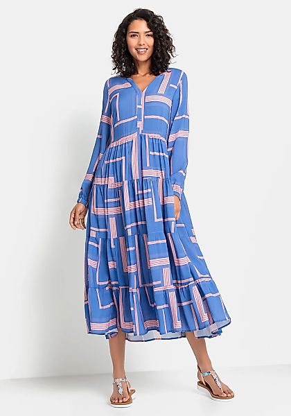 LASCANA Maxikleid, mit grafischem Druck günstig online kaufen