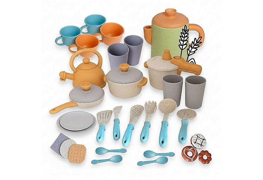 alldoro Spiel-Kochgeschirr Kaffeeservice mit Koch- und Geschirrset für die günstig online kaufen