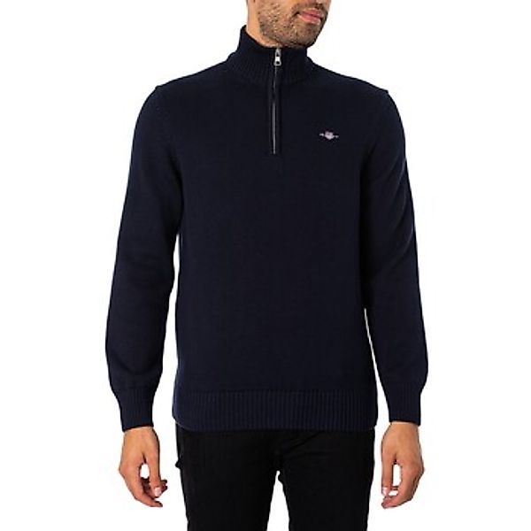 Gant  Pullover Lässiger Strickpullover mit halbem Reißverschluss günstig online kaufen