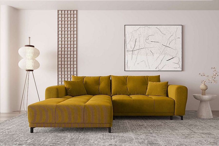 99rooms Ecksofa Massimo, Sofa L-Form, Eckcouch, mit oder ohne Schlaffunktio günstig online kaufen