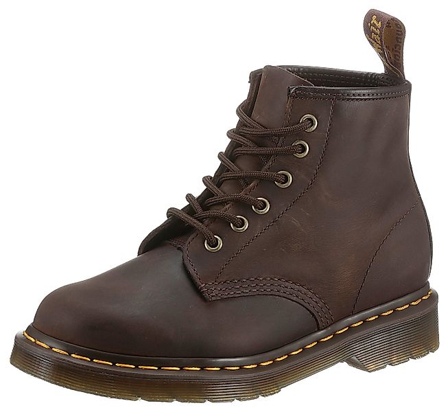 DR. MARTENS 6 Eye Boot 101 CRAZY HORSE Schnürboots Boots, Stiefel mit gepol günstig online kaufen